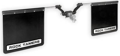 Hitch Mud Flaps - Rock Tamers - Rock Tamers 00108 Adjustable Mud Flap System for 2" Receiver