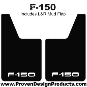Proven Design - Classic Series Mud Flaps 20" x 12" - F-150 Mud Flaps Logo