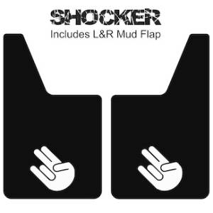 Proven Design - Classic Series Mud Flaps 20" x 12" - Shocker Mud Flaps Logo