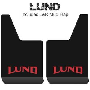 Proven Design - Contour Series Mud Flaps 19" x 12" - LUND Logo