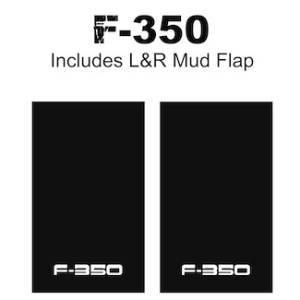 Proven Design - Heavy Duty Series Mud Flaps 22" x 13" - F-350 Logo