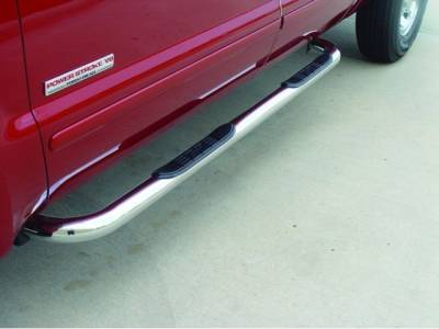 GO Industries - Go Industries 29747 Stainless Steel Cab Length Nerf Bars Dodge Ram 3500 Quad Cab (1998-2002) - Image 1
