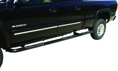 GO Industries - Go Industries 9349B Black Wheel to Wheel Nerf Bars Ford F-150 Heritage Short Bed (2004-2004) - Image 1