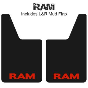 Proven Design - Classic Series Mud Flaps 20" x 12" - RAM Logo