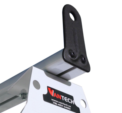 Vantech - Vantech H3322W White 3 Bar 8" wide Base System with A03 Side supports White Aluminum Nissan NV (2011-2012) - Image 2
