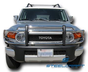 Steelcraft - Steelcraft 53327 Stainless Steel Grille Guard Toyota FJ Cruiser Over the Top (2007-2013) - Image 2