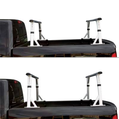 Vantech - Vantech P3002S Universal Clamp On Full Size Truck Rack with 72" Bars Silver - Image 2