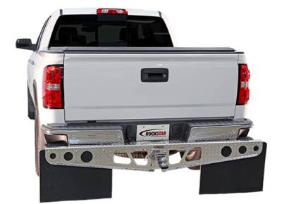 Rockstar Hitch Mud Flaps - Rockstar Hitch Mud Flaps A1020052 Diamond Tread Chevy/GMC Trim To Fit Flap 2014-Up - Image 3